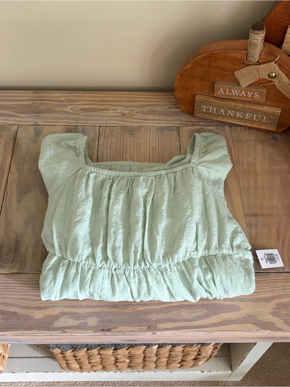 Old Navy Sage Green Gauzy Lightweight Dress 🍂 🆕